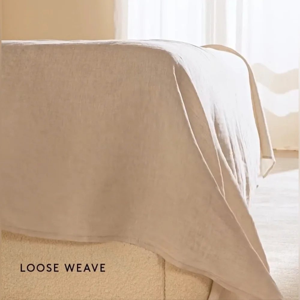 Classic EUROPEAN FLAX™-Certified Linen White King Sheet Set,Retail Price $309.00